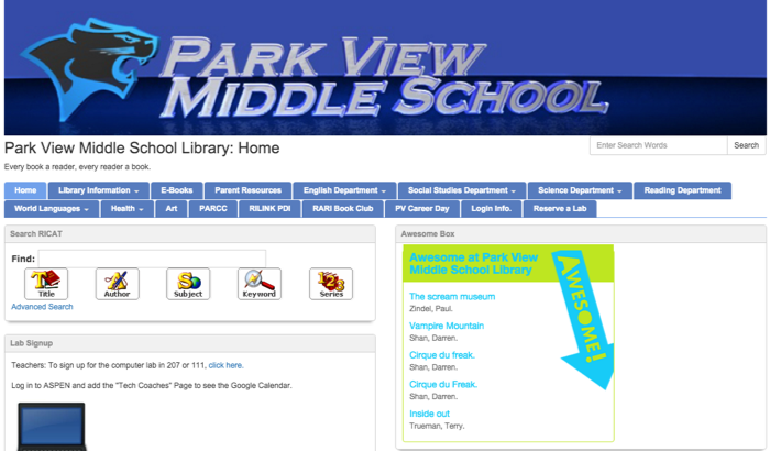 Park View Middle School LibGuides