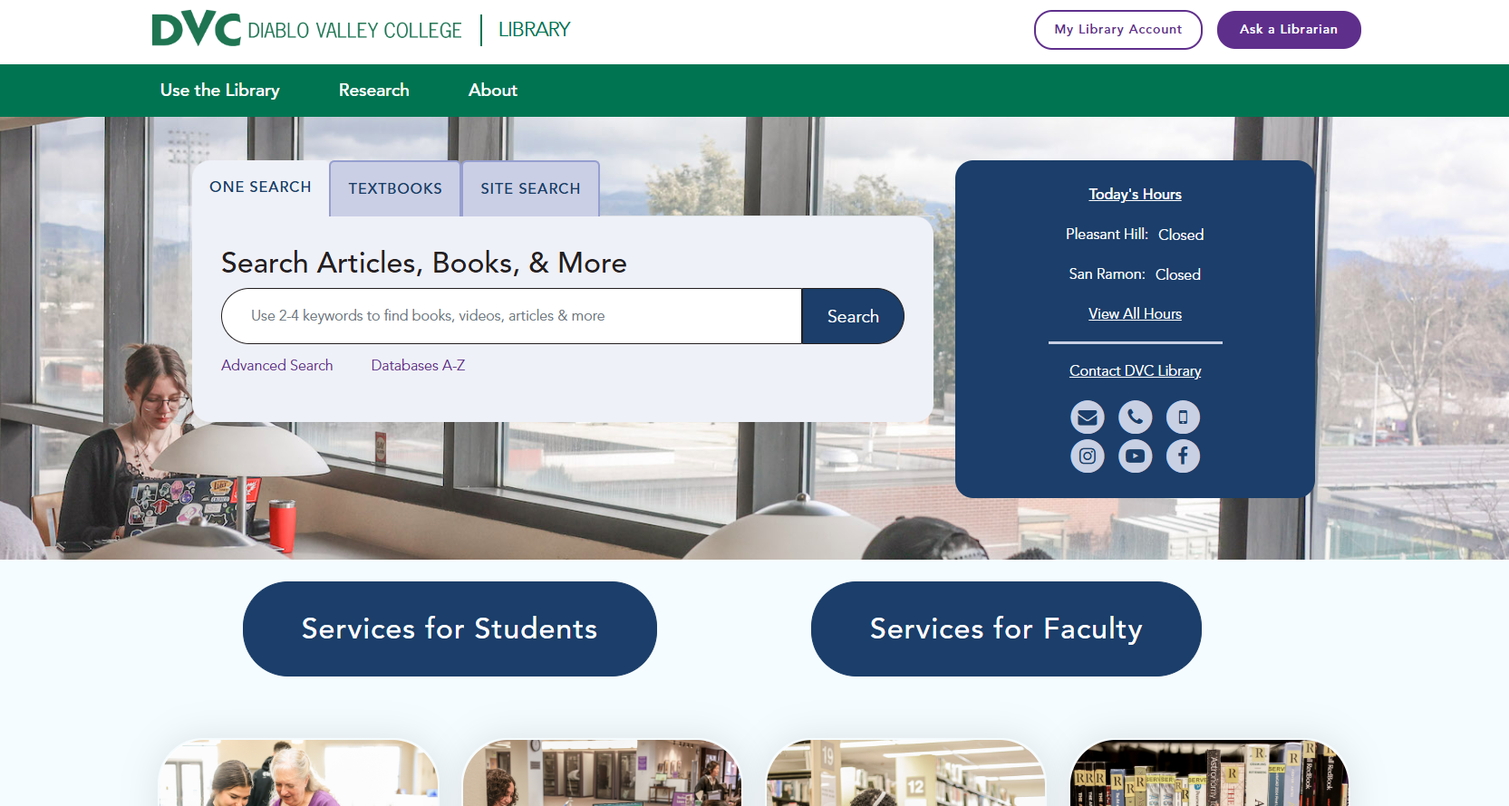 Diablo Valley College Library Homepage