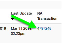 Showing Ref Analytics transaction link in the Knowledgebase Explorer.